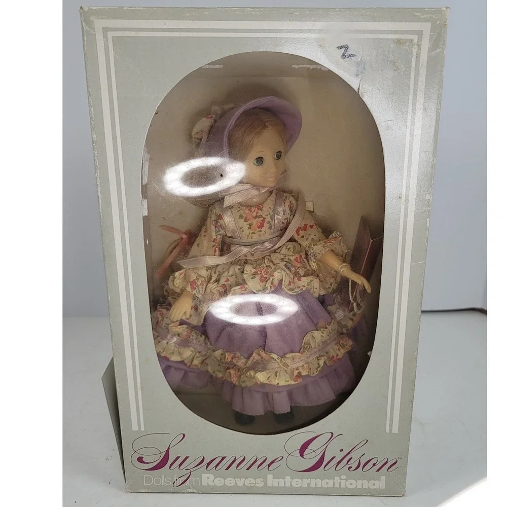 Vintage NIB Suzanne Gibson Little Bo Peep Doll Reeves International Floral